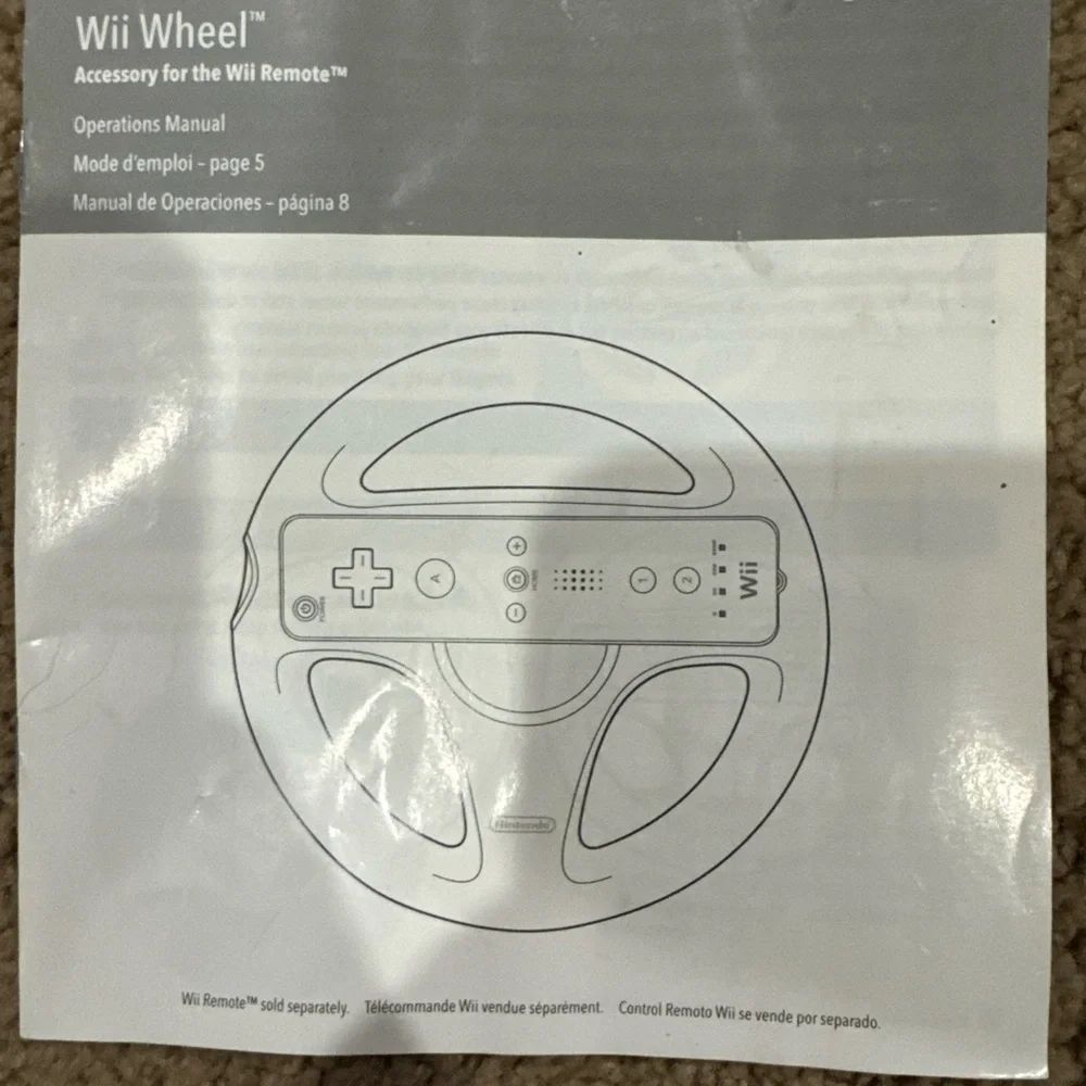 Nintendo Wii 10 US Manual Insert Lot Wii Remote Wheel Motion Plus Balance Board